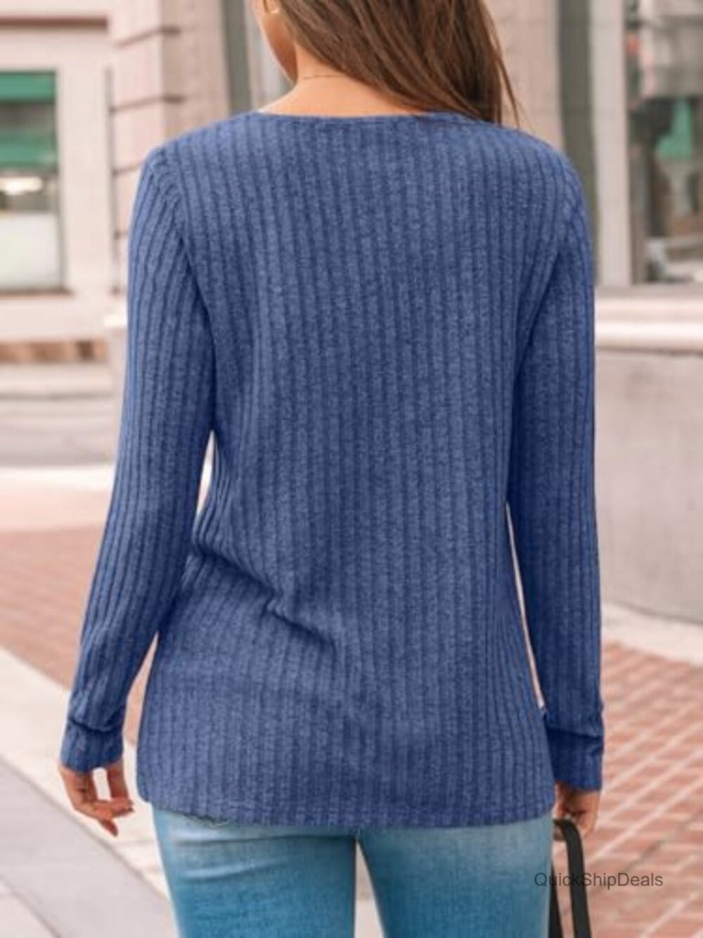 Lace Long Sleeve Tunic Top Lightweight Knit Sweater Business Casual - Picture 4 of 6